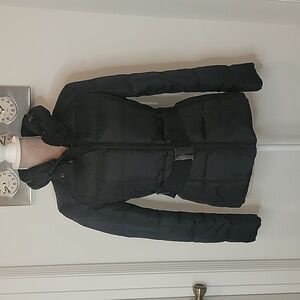 Zara Basic Down Coat / Jacket, Size S, Black